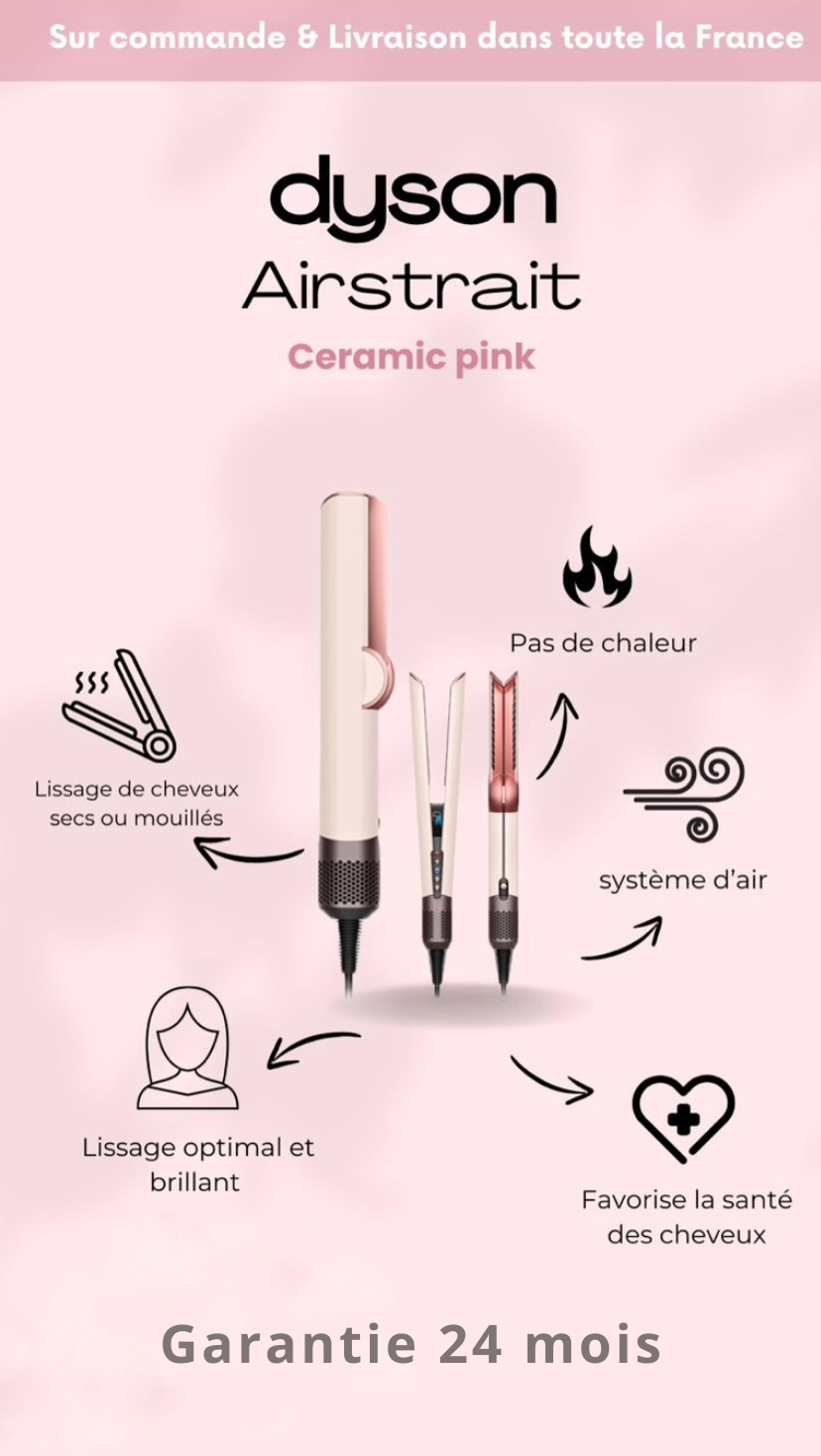 DYSON AIRSTRAIT LIMITED EDITION ROSE CERAMIQUE